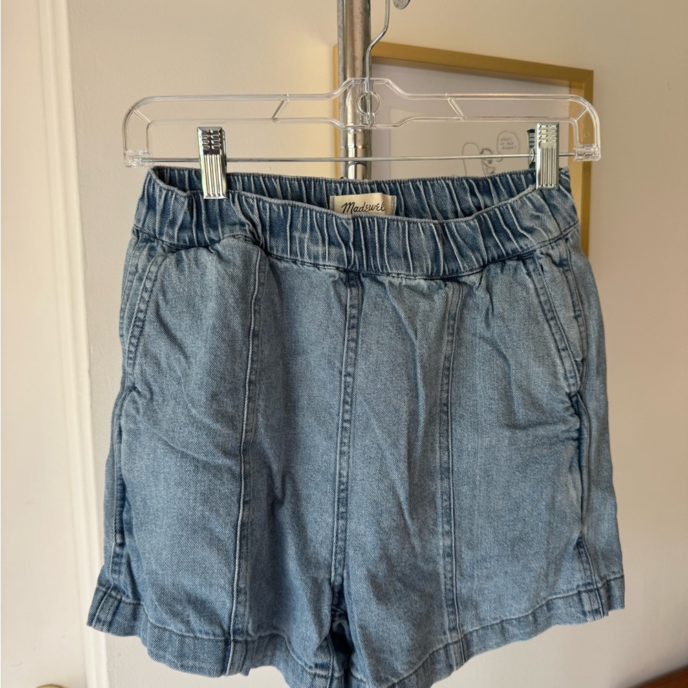 Madewell Denim Elastic-Waist Shorts